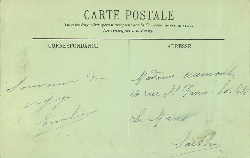 Chenonceaux — O Castelo — A Fachada Ocidental — LL. - Verso