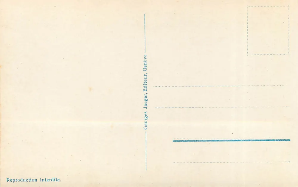 Ginebra. Oficina Internacional del Trabajo — Georges Jaeger, editor n°3071 - Reverso
