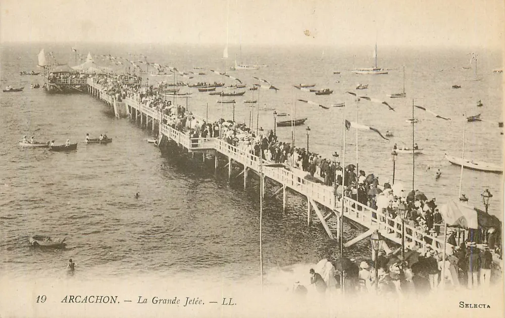Arcachon — A Grande Dique — Selecta - Frente