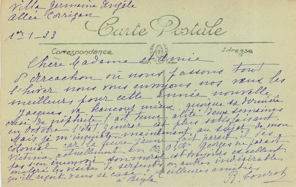 Arcachon — A Grande Dique — Selecta - Verso