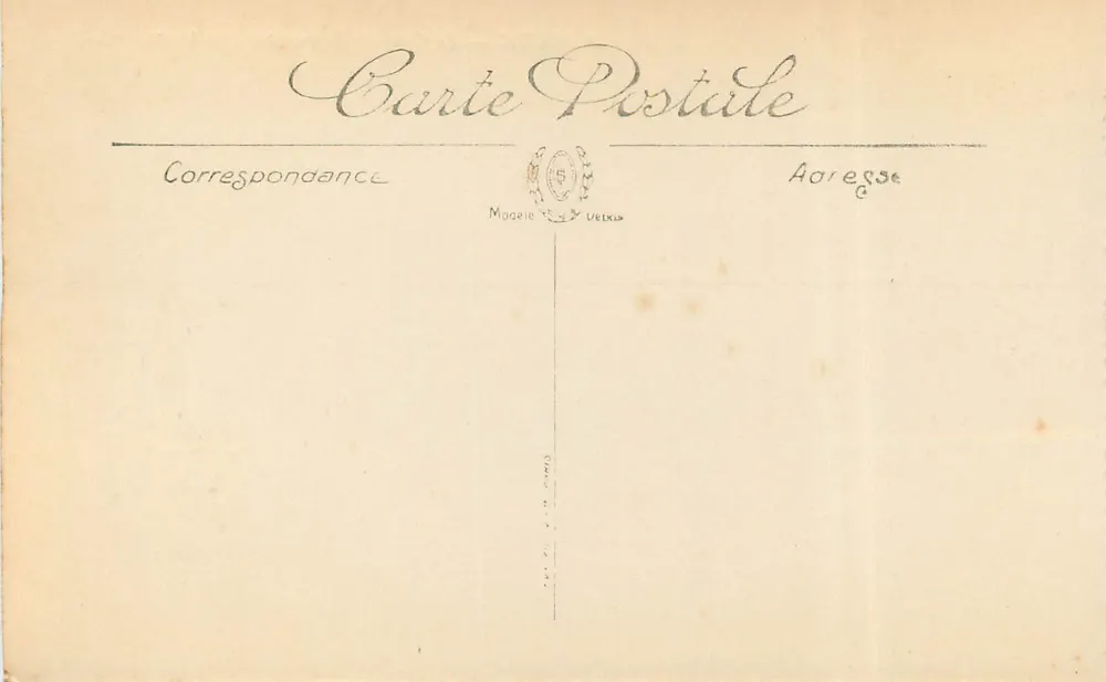 Biarritz — A Côte des Basques em dia de tempestade — LL. n°74 - Verso