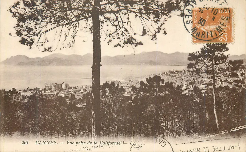CANNES — Vue prise de la Californie — Éditeur Lévy et Neurdein Réunis, n° 261 - Recto