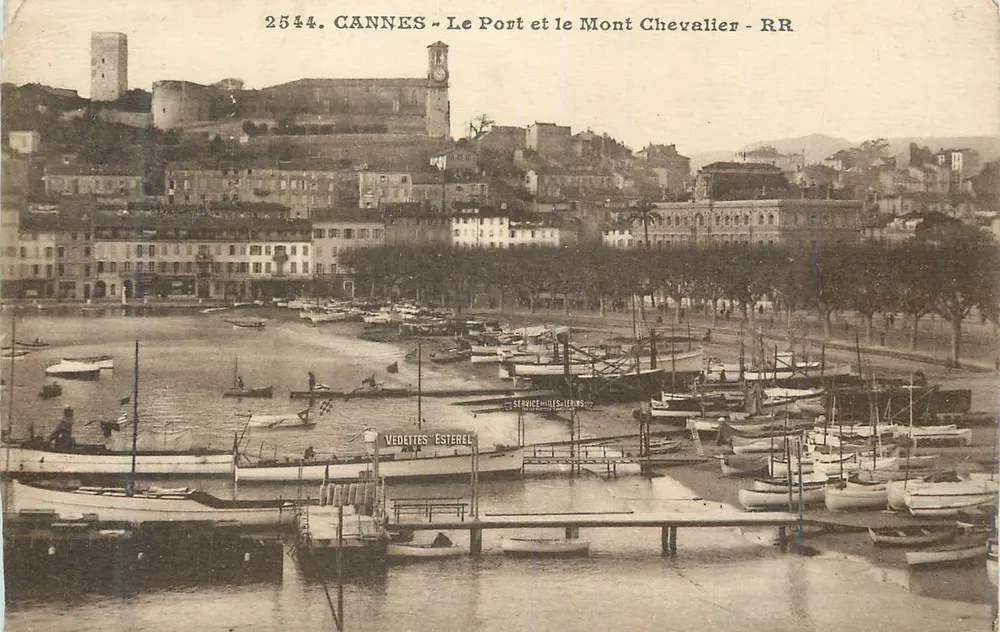 CANNES - Der Hafen und der Mont Chevalier - RR - Vorderseite