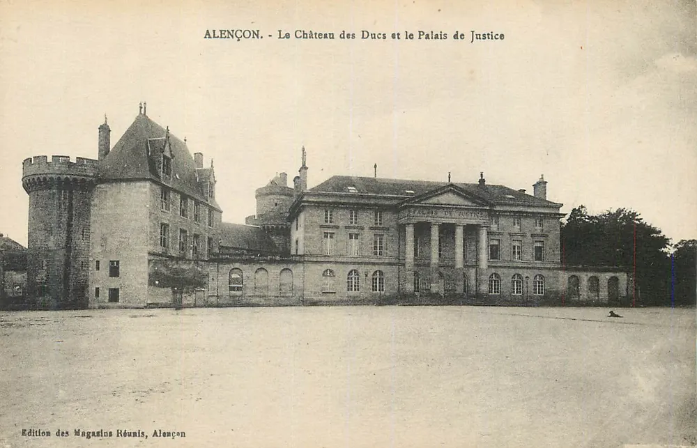 Alençon - Le Château des Ducs et le Palais de Justice — Édition des Magasins Réunis, Alençon - Recto
