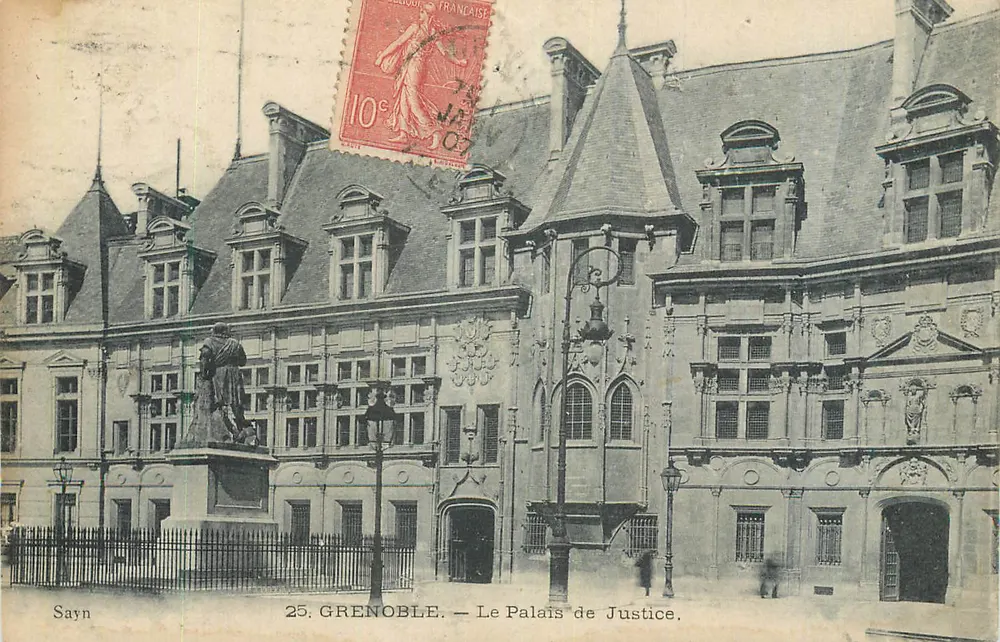 Grenoble — O Palácio de Justiça — Sayn, editor n°25 - Frente