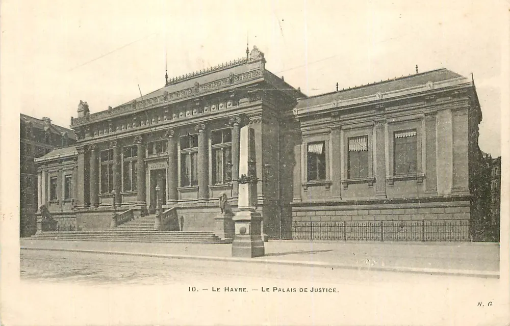 Le Havre — El Palacio de Justicia — N.G. n°10 - Anverso