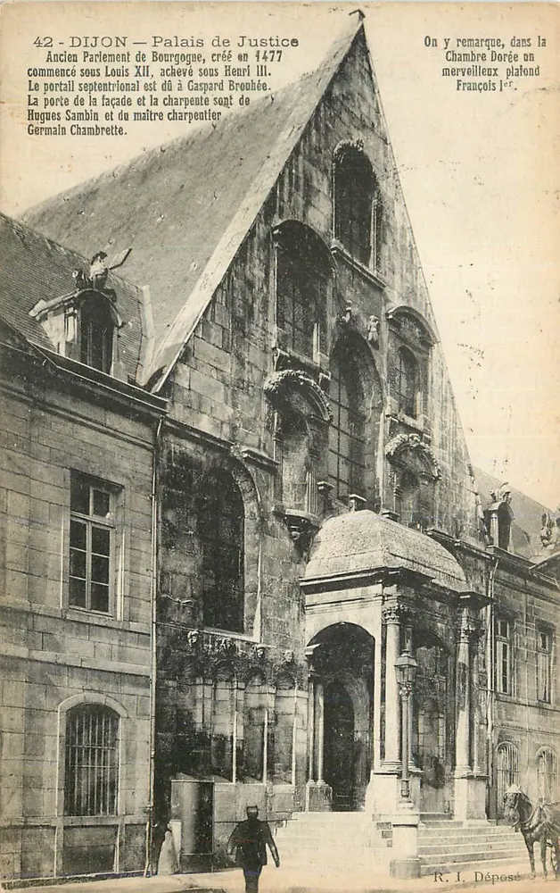 Dijon — Palácio da Justiça (Antigo Parlamento da Borgonha) — R. I. Depositado - Frente
