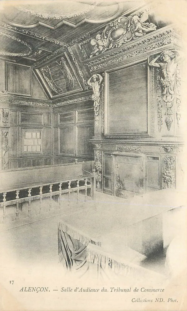 Alençon — Salle d'Audience du Tribunal de Commerce — Collections ND. Phot. n°17 - Recto