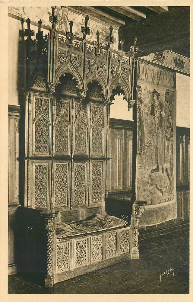 Château de Langeais — Stalle du XVᵉ siècle — Éditions d'Art YVON - Recto