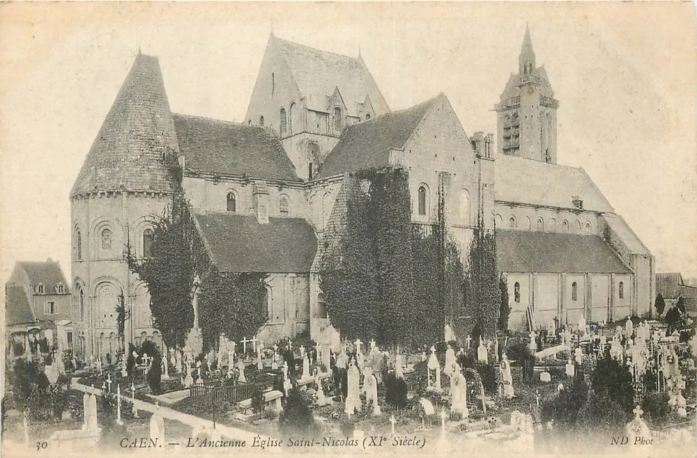 Caen — A Antiga Igreja de São Nicolau (Século XI) — ND Phor - Frente