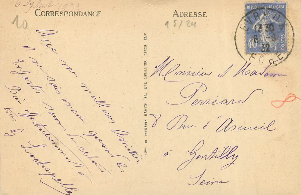 Evreux — A Prefeitura — LL - Verso