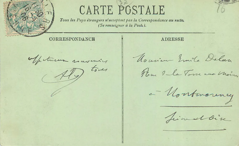 Poitiers — A Prefeitura — LL. Novas Galerias — Poitiers - Verso