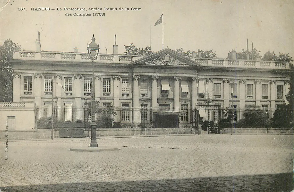 NANTES — Die Präfektur, ehemaliges Palais der Cour des Comptes (1763) — Lib. Dornik, Mettange - Vorderseite