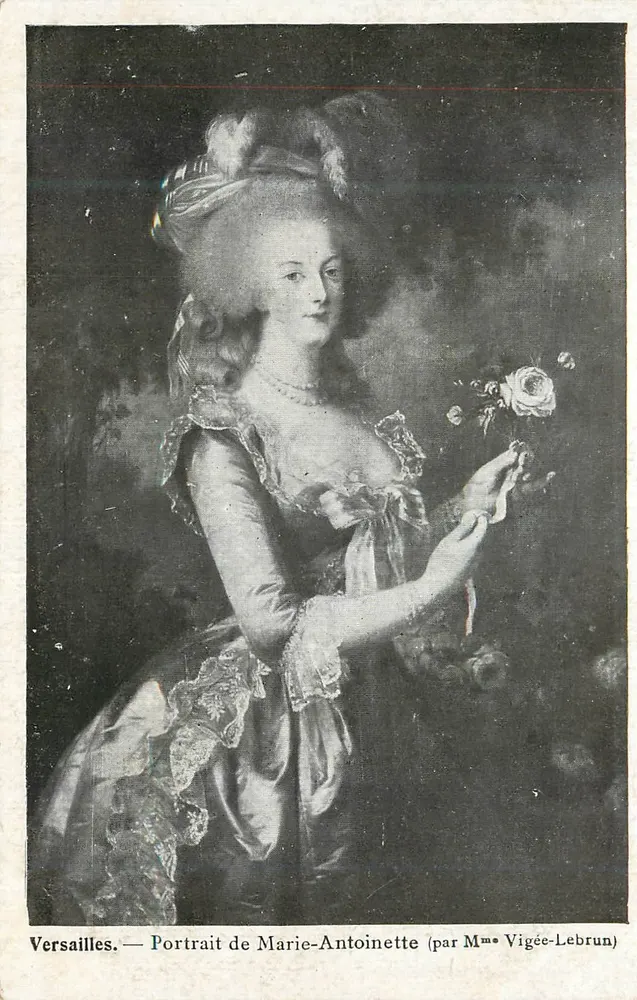 Versailles — Portrait de Marie-Antoinette (par Mme Vigée-Lebrun) - Recto