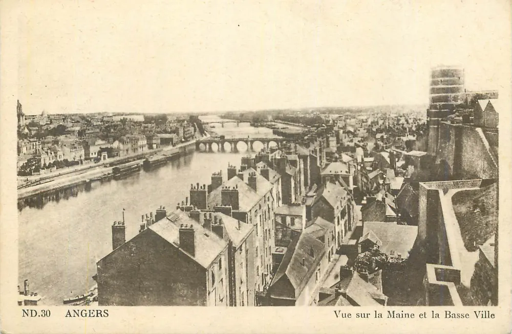 Angers — Ansicht der Maine und der Basse Ville — ND.30 — CIE DES ARTS PHOTOMÉCANIQUES PARIS - Vorderseite