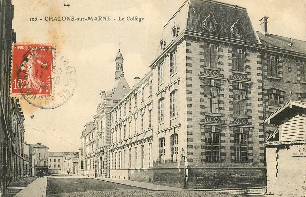 Chalons-sur-Marne — O Colégio — Editor anônimo, n° 105 - Frente