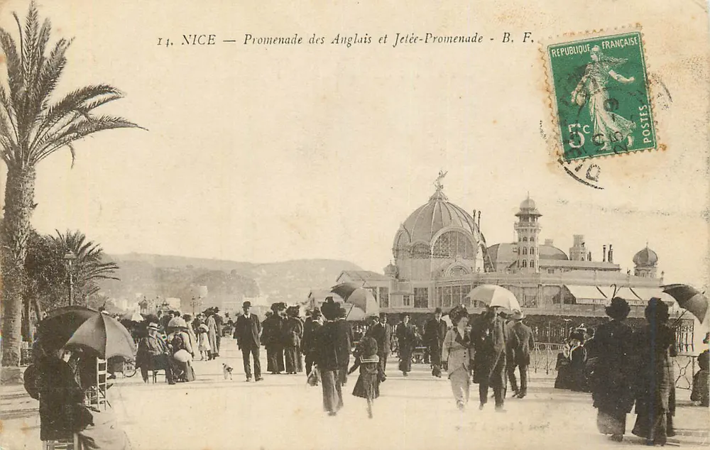 Nice — Promenade des Anglais et Jetée-Promenade — B. F. - Recto