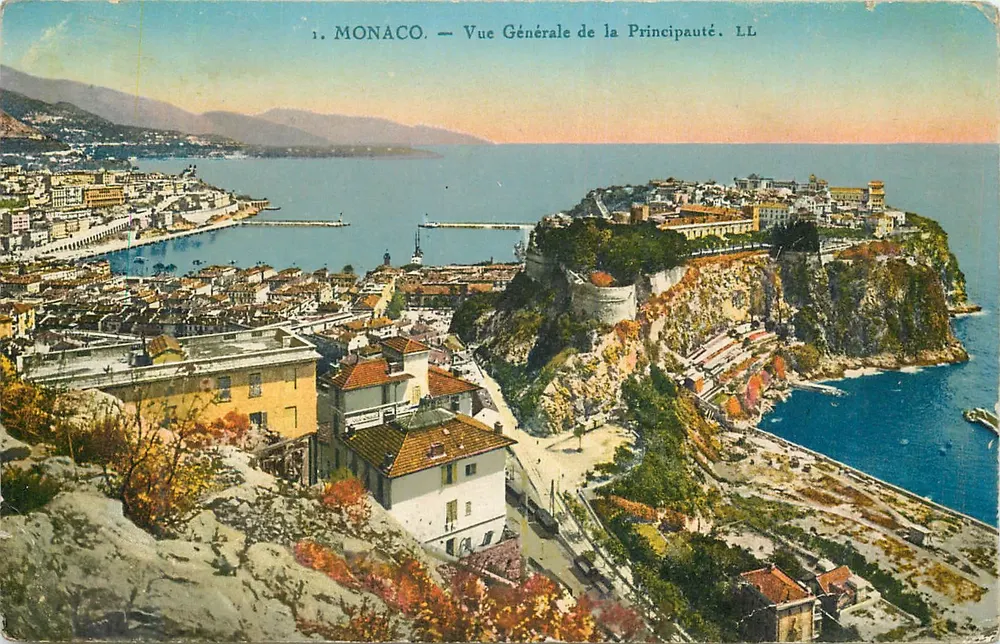Mônaco — Vista Geral da Principalidade — LL - Frente