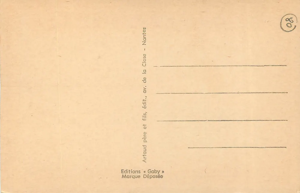 Amiens (Somme) — Gruppe von Aposteln rechts vom Schönen Gott — Gaby - Rückseite