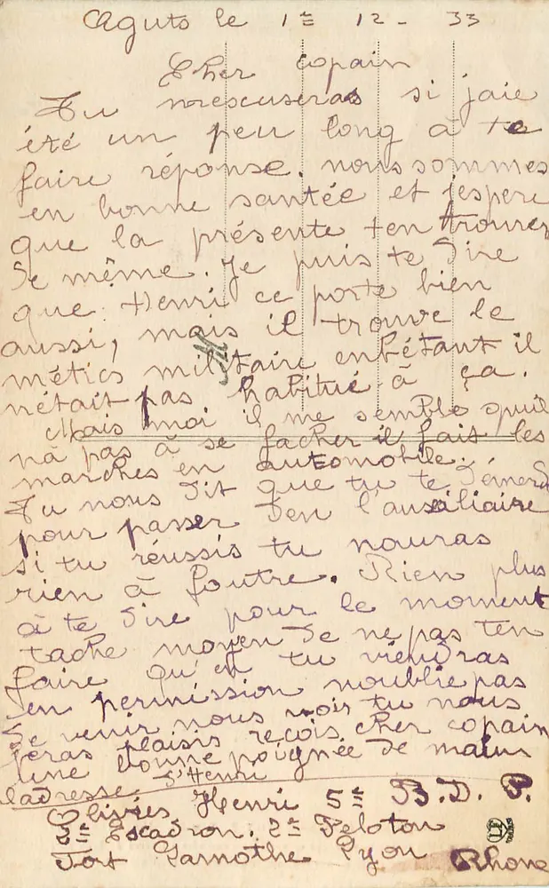 Wasserfall und Gerbe von Saint-Ferréol (Haute-Garonne) — Die Schwarze Berg — Verlag: Lahouche Frères, Toulouse - Rückseite