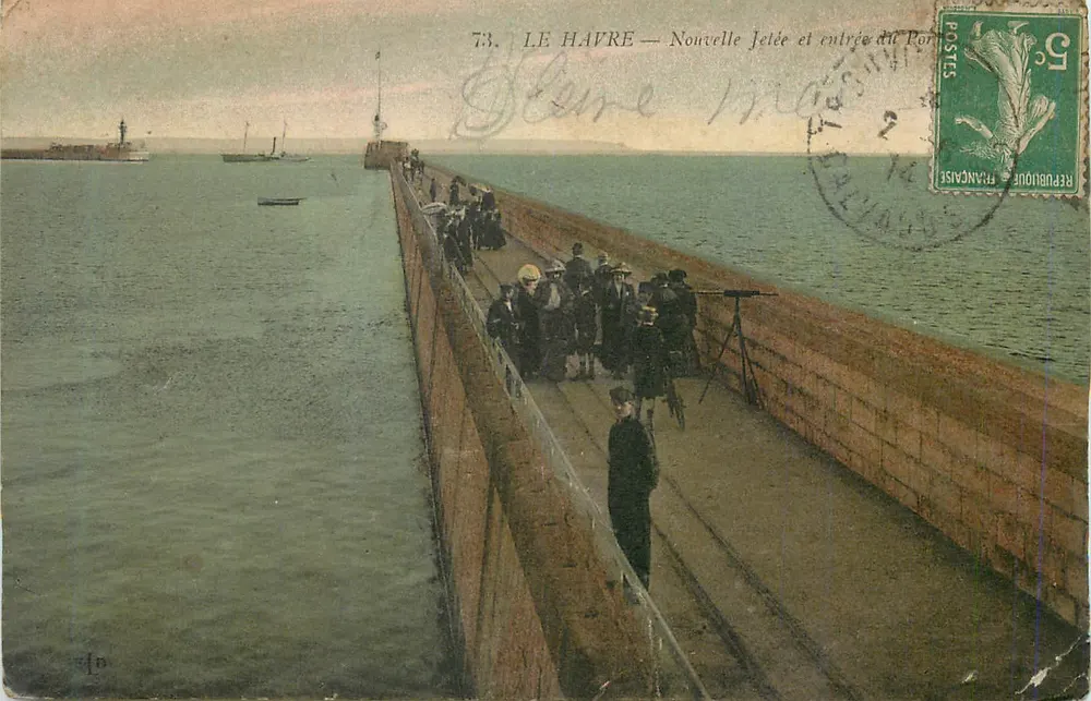 Le Havre — Nova Ponte e entrada do Porto - Frente