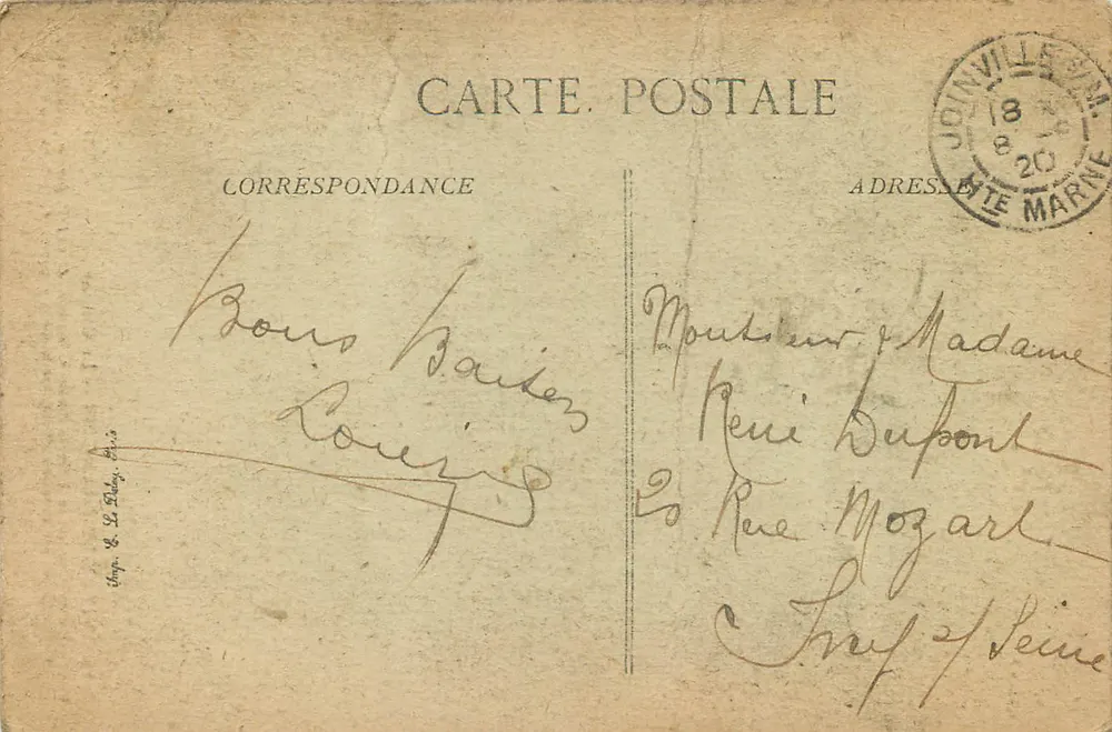 Vitry-le-François — La Caserne — Éditeur : Chaps. & Le Dany, Paris - Verso