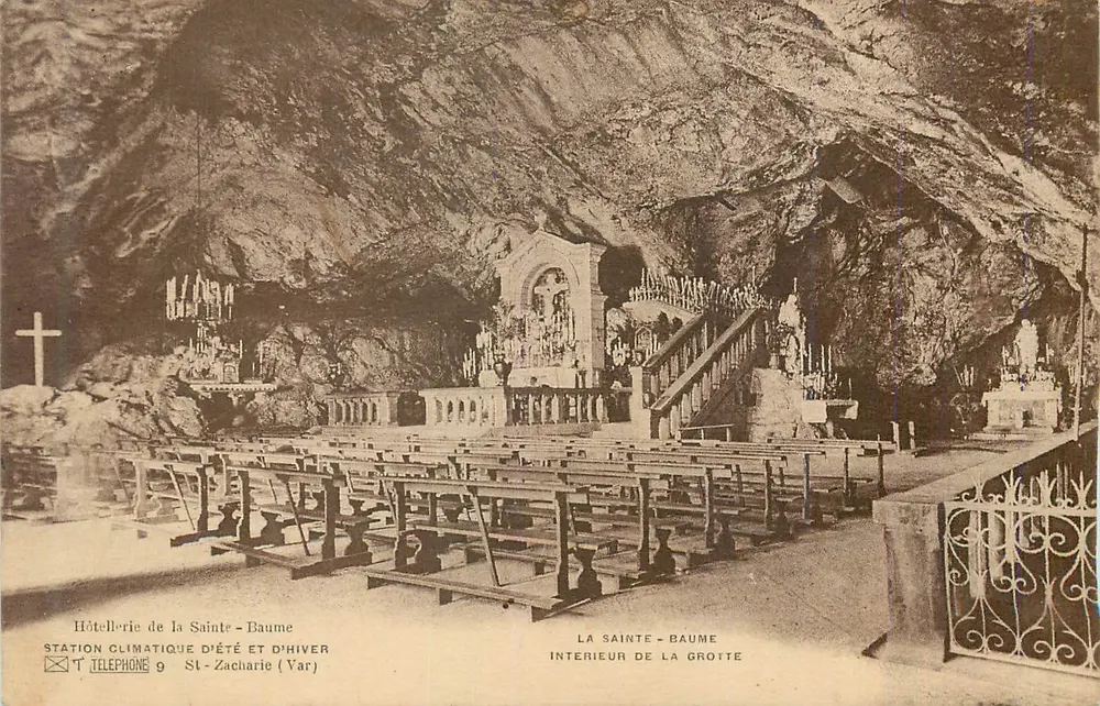 La Sainte-Baume — Interno della grotta — Albergo della Sainte-Baume, St-Zacharie (Var) - Recto