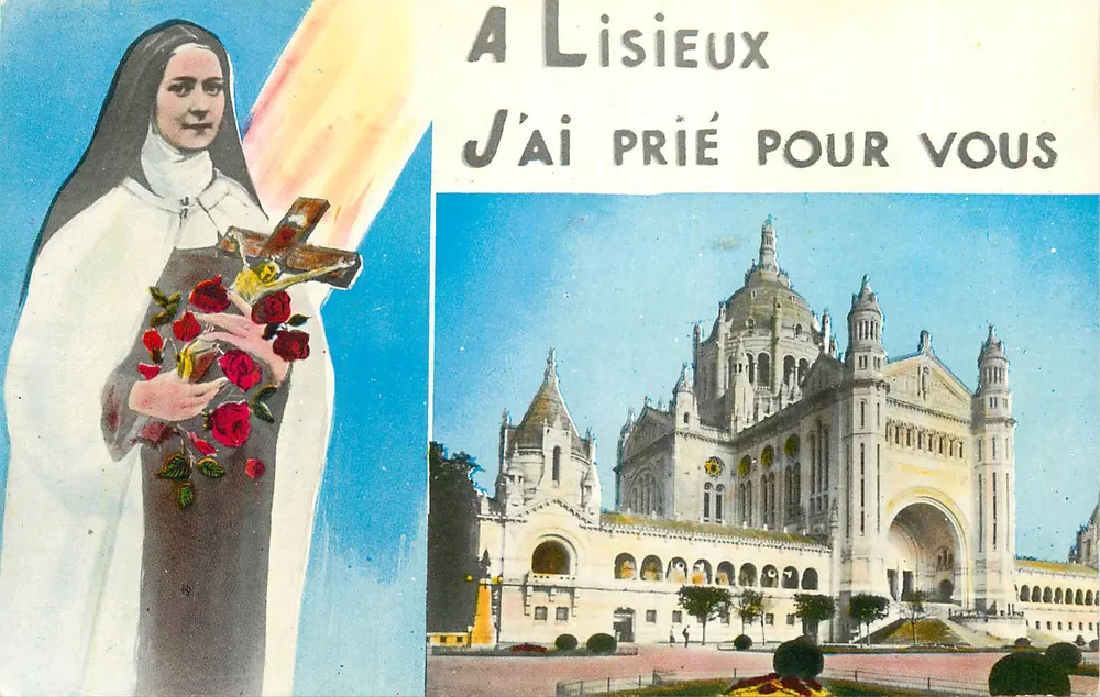 Santa Teresinha de Lisieux — Igreja do Rosário — Editor J.P.H. Lisieux (Calvados) - Frente