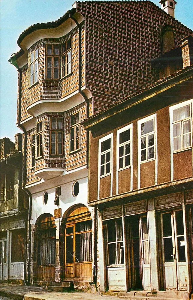 Haus mit Affenbalcon — von Meistermaler Nikola Ficheto gebaut — Serie D-17081 - Vorderseite