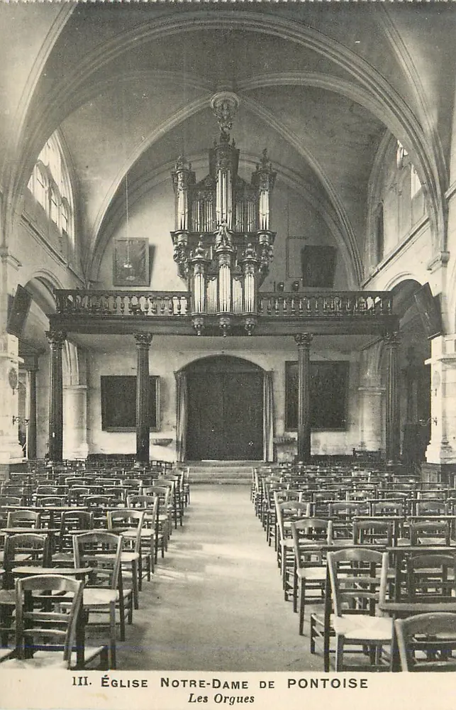 Église Notre-Dame de Pontoise — Les Orgues — Phototypie A. Benoit, Neuilly-Paris - Recto