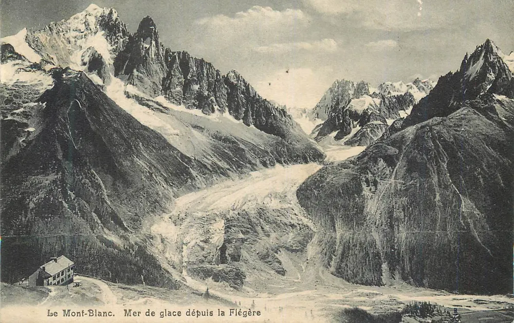Mont Blanc. Ansicht der Eisfläche von Flégère — Carl Künzli-Tobler, n°3751 - Vorderseite