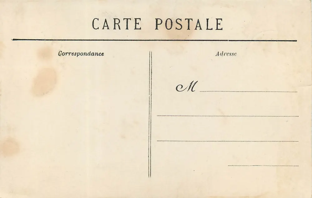 Mausoléu dos Mártires de Quiberon — Chartreuse d'Auray — Coleção Villard, Quimper - Verso