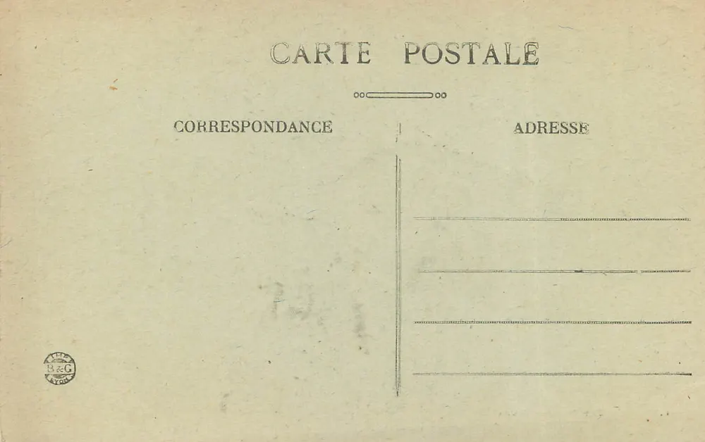 Bellegarde — Panoramablick und Montagne du Crédo — Nr. 134 - Rückseite