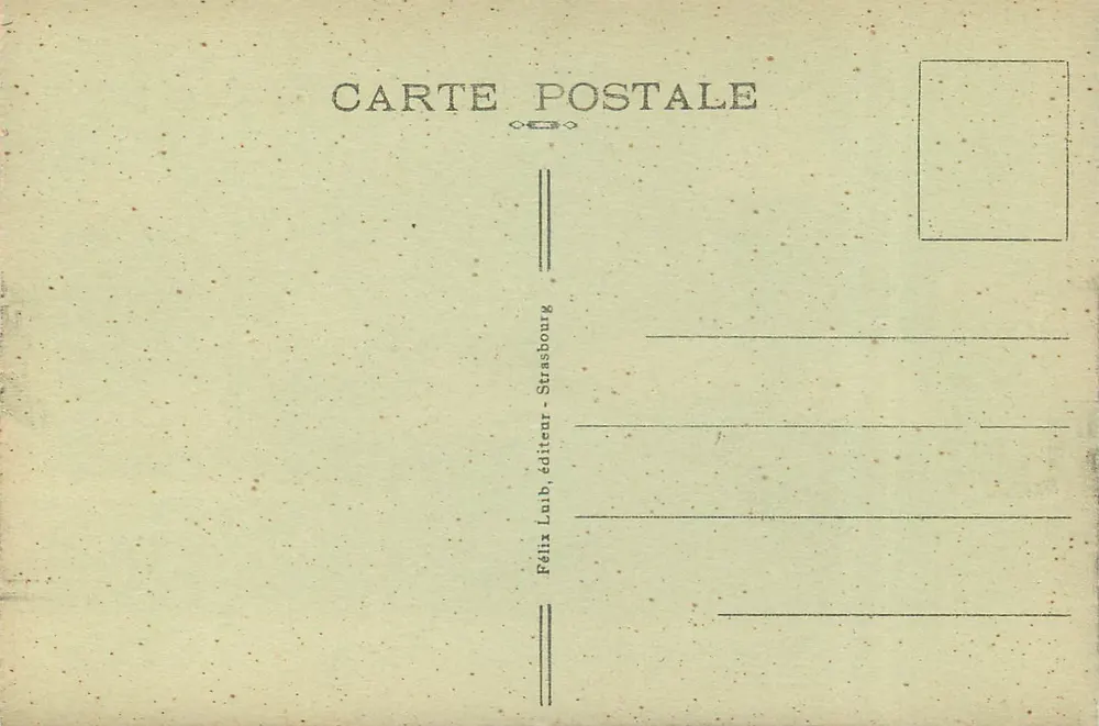 Estrasburgo — Perto dos Pontes Cobertas — Félix Lübb, editor - Verso