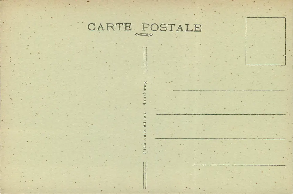Strasbourg — Ouaï de la Petite-France — Félix Laub éditeur - Verso