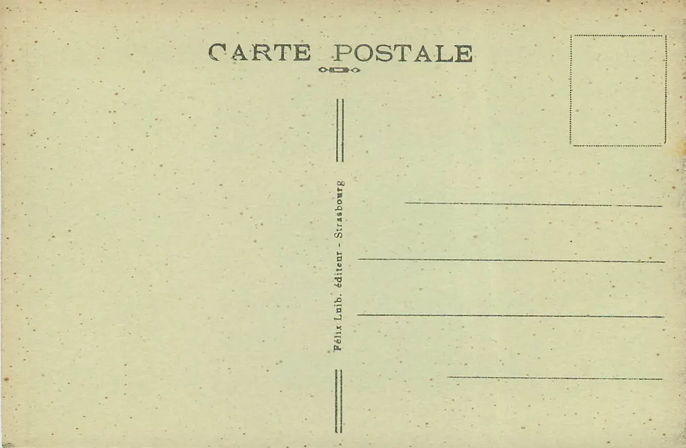 Strasburgo — L'orologio astronomico — editore Pélilex Luib - Verso