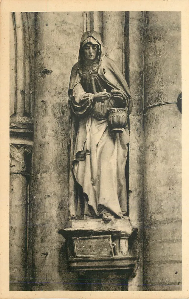 Statue der hl. Marthe — Kirche Sainte Madeleine — Troyes (Aube) - Vorderseite