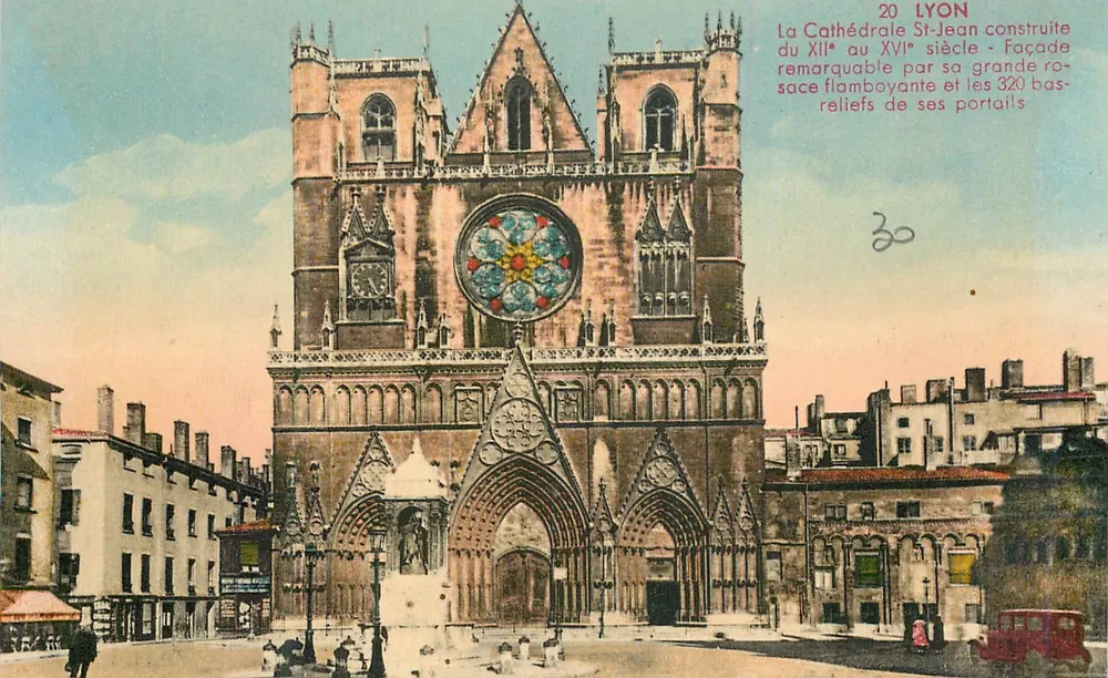 Catedral de São João — Lyon — Edição J. Cellard em Lyon - Frente