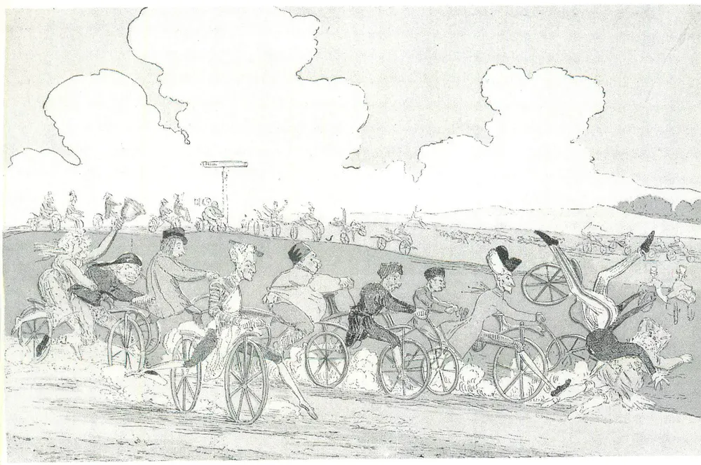 ड्रेजिन के दौड़ — 1818 — एडिशन जादाउल और एस. लागेट - आगे