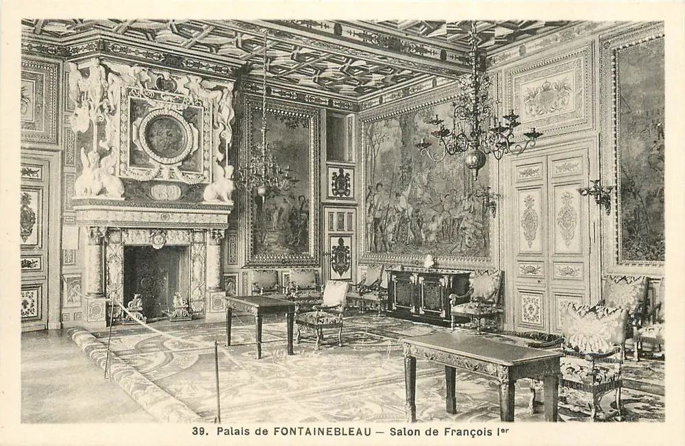 Schloss FONTAINEBLEAU — Salon de François Ier — n°39 - Vorderseite