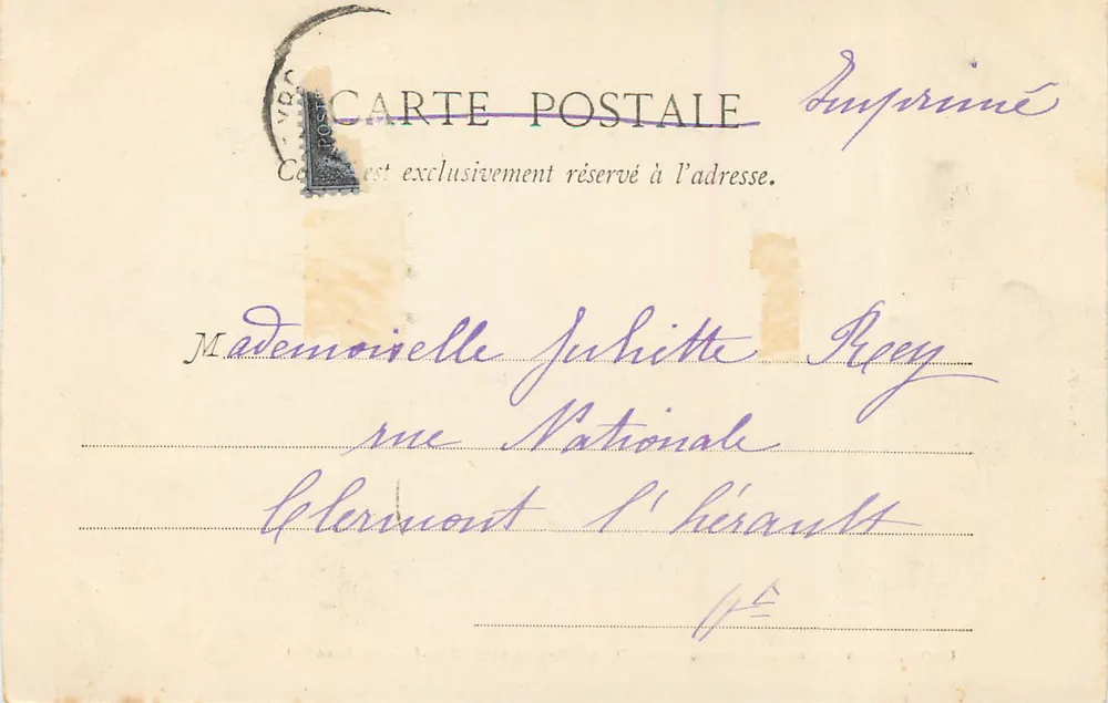 LYON - Cripta da Basílica N.D. de Fourvière (Dedicada a S. José) — N.D.F. - Verso