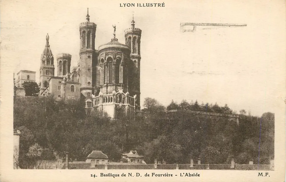 Basílica de Nossa Senhora de Fourvière — A Abside — Lyon Illustré, n°24 - Frente