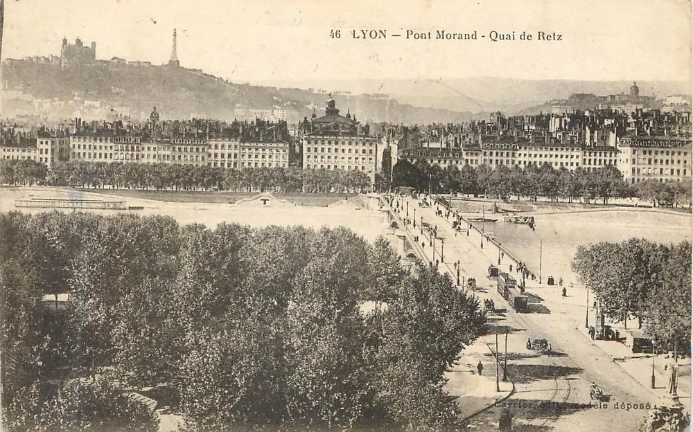 LYON — Pont Morand — Quai de Retz — Carricé, modelo depositado - Frente