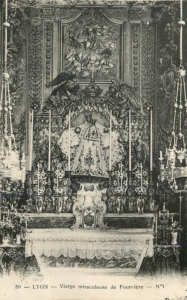 Virgem Milagrosa de Fourvière — Lyon — N° 50 - Frente
