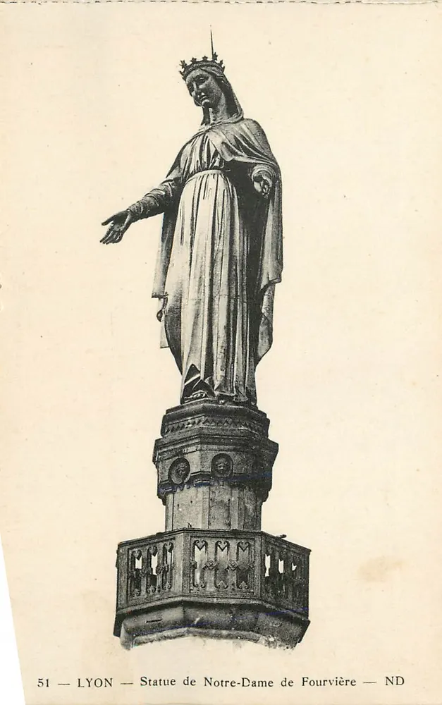 Estátua de Nossa Senhora de Fourvière — Lyon — n°51 - Frente
