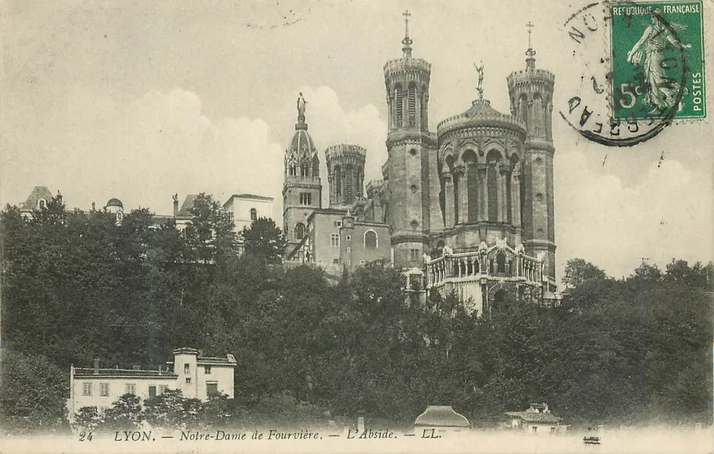 LYON — Notre-Dame de Fourvière — A Abside — LL. - Frente