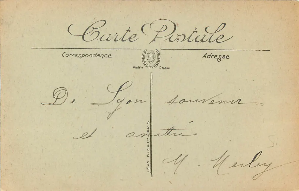 LYON — Kathedrale Saint-Jean und die Manécanterie — SELECTA LT - Rückseite