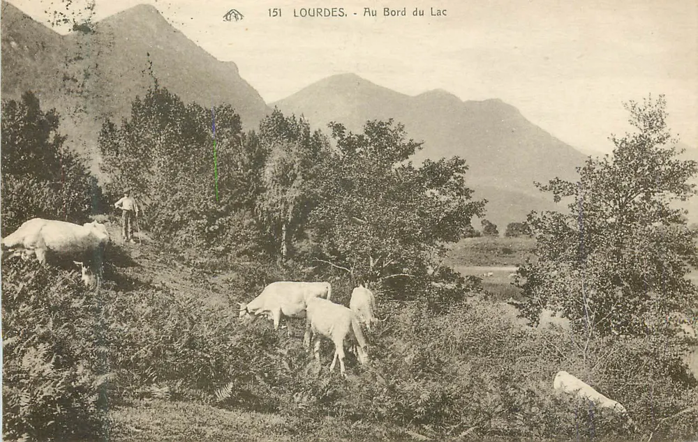 Lourdes - Na Beira do Lago — Editor: C.A. dos Artes Fotográficas - Strasbourg, n° 151 - Frente