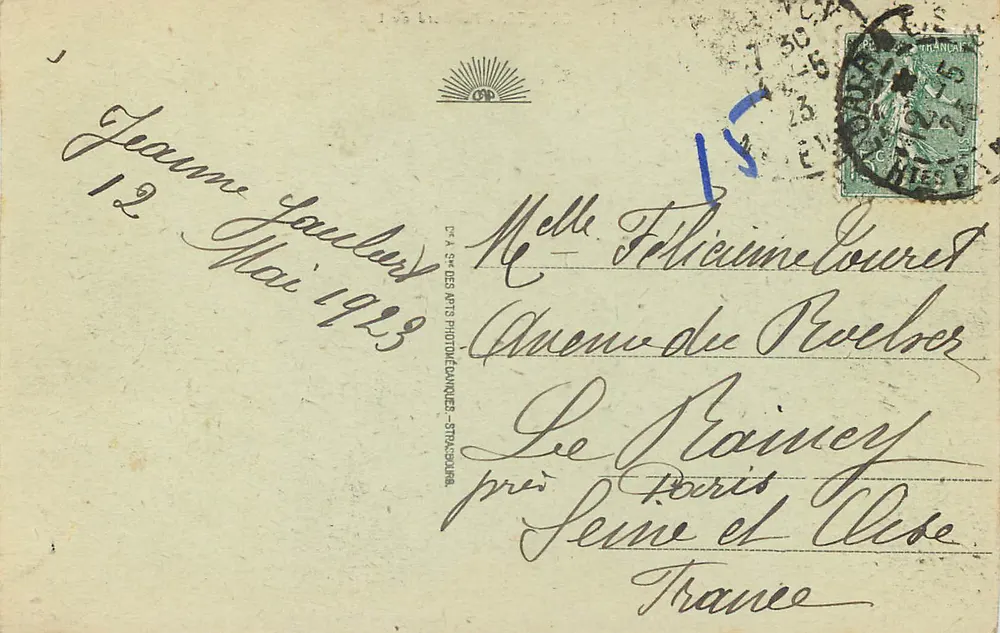 Lourdes - Na Beira do Lago — Editor: C.A. dos Artes Fotográficas - Strasbourg, n° 151 - Verso
