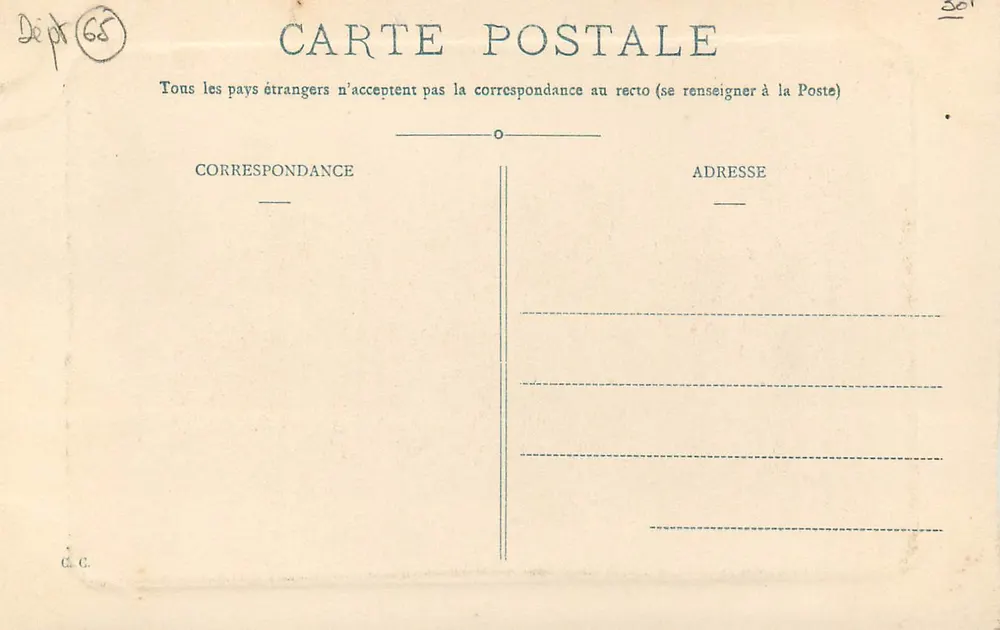 Lourdes — La Basilique, vue prise du Fort — Département 65 - Verso